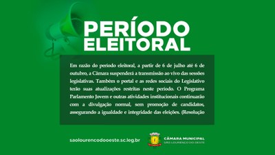 Período Eleitoral