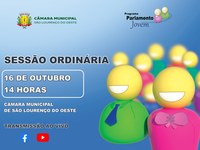 Parlamento Jovem terá sessão ordinária na próxima semana