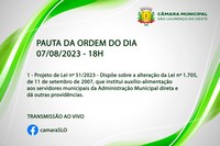 Saiba o que estará em discussão na Sessão Ordinária da próxima segunda-feira 