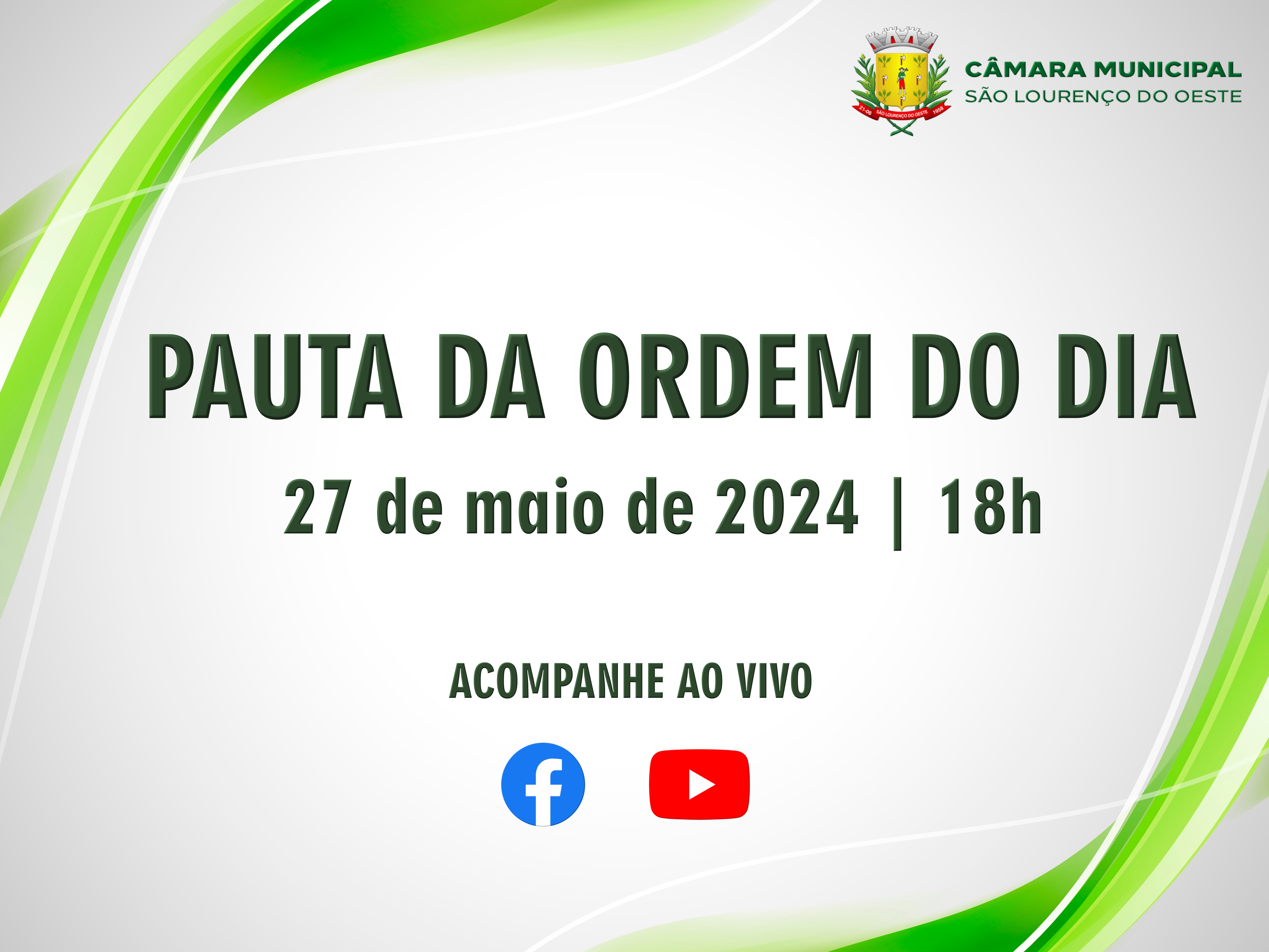 Saiba o que será analisado pelos vereadores na próxima segunda-feira 