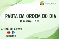 Saiba o que será analisado pelos vereadores na próxima segunda-feira