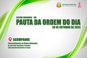 Saiba o que será analisado pelos vereadores na próxima segunda-feira 