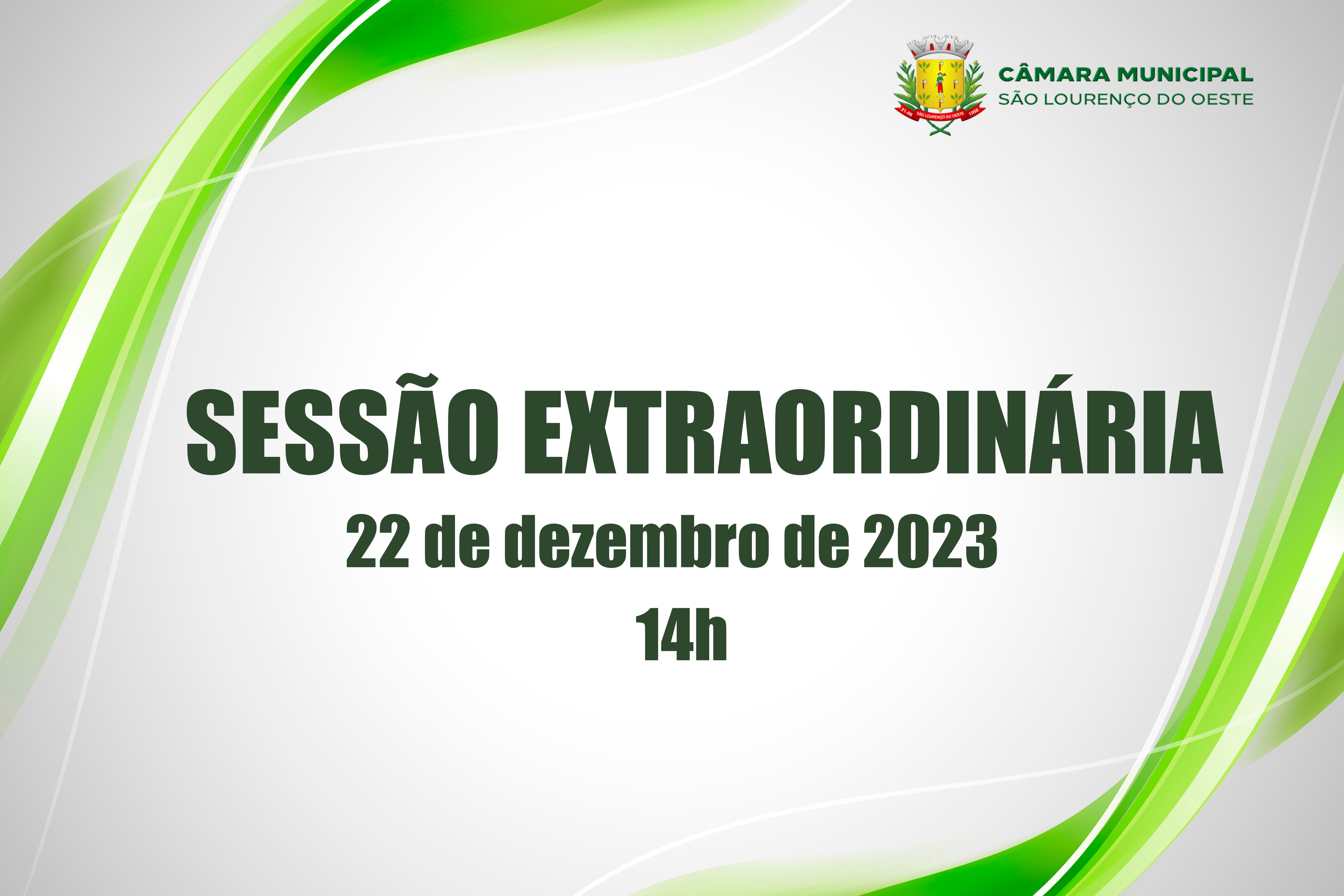 Sessão extraordinária acontece nesta sexta-feira na Câmara Municipal 