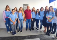 Vereadores mirins participam da cerimônia de inauguração da nova EBM Santa Maria Goretti e aprovam Moção de Congratulação