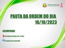 Votação: Confira a Pauta da Ordem do Dia 16 de outubro 